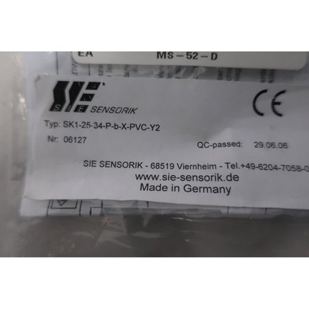 Sie Sensorik 10-35V-Dc Proximity Sensor SK1-25-34-P-B-X-PVC-Y2